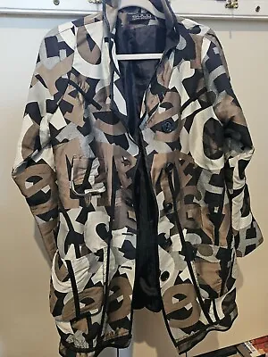 Buy Designer Logo Long Camouflage Jacket By Kerstin Bernecker - Size 38 • 66£