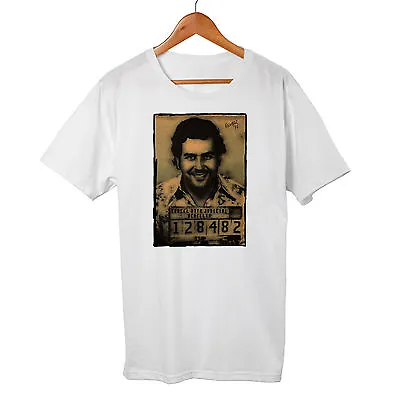 Buy Pablo Escobar Vintage Mugshot Columbia Narco Medellín DTG T-Shirt  • 11.95£