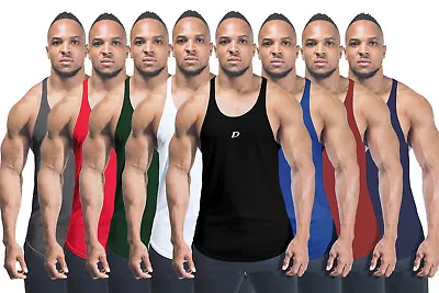 Buy Lot Mens Bodybuilding Vest Gym Stringer Vest Racerback Muscle Fitness Singlet Uk • 45.99£