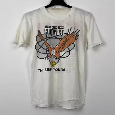 Buy 1986 Big Country The Seer Tour Rare 80s Band T-Shirt S 0451 • 20£