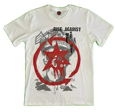Buy Rise Against Rock Wear Originals Cotton T-Shirt Music Graphic White Medium • 16.27£