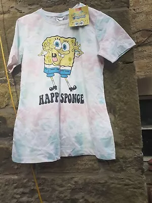 Buy Children Size 12.13 Yrs Spongebob T Shirt Happy Sponge New With Tags Primark • 3.99£