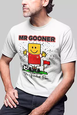 Buy Mr Gooner Arsenal T Shirt Football For Arsenal Fans Funny Gift Fathers Day • 5.99£