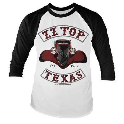 Buy Officially Licensed ZZ-Top - Texas 1969 Long Sleeve Baseball T-Shirt S-XXL Sizes • 21.93£