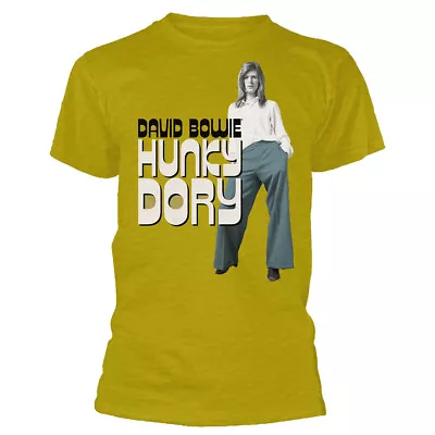 Buy David Bowie Hunky Dory 2 Mustard T-Shirt NEW OFFICIAL • 14.99£