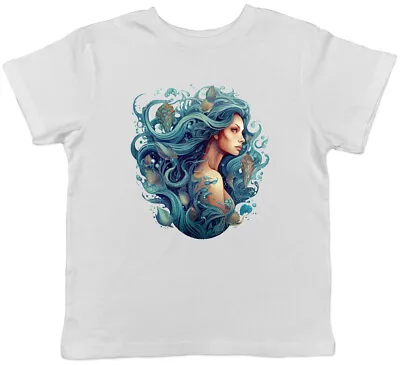 Buy Underwater Mermaid Kids T-Shirt Fantasy Mystical Sea Creature Childrens Boy Girl • 5.99£
