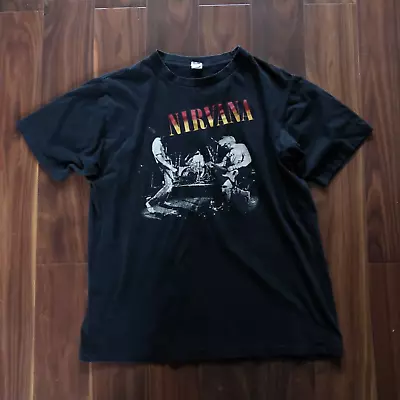 Buy Nirvana Vintage 90's Tshirt Single Stitch Loui's SZ L-XL • 49.95£