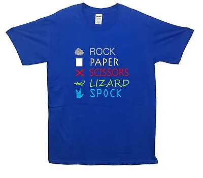 Buy Rock, Paper, Scissors, Lizard, Spock T-Shirt (Big Bang Inspired) • 13.50£