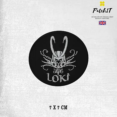 Buy LOKI Superhero Movie Logo Patch Iron On Sew On Badge Embroidered Patch  • 2.49£