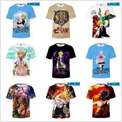 Buy The Seven Deadly Sins Meliodas 3D Printed T Shirt Breathable Tops Short Sleeved • 15.23£