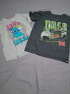 Buy Lot Of 2 Boys T Shirts Size  5t Dale Jr/ Bad To The Bone • 8.04£