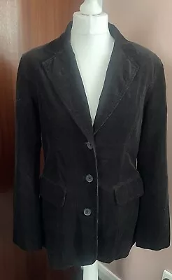 Buy Laura Ashley Vintage 90’s Corduroy Black Ladies Jacket Size 12 • 11.99£