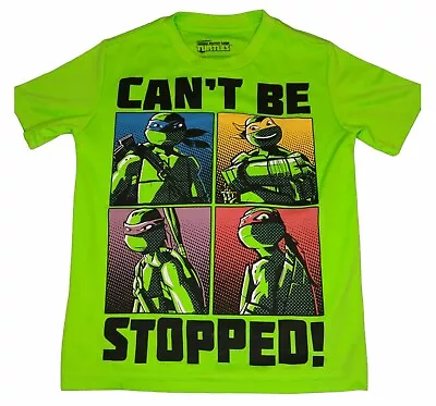 Buy Teenage Mutant Ninja Turtles Unisex Kids T-Shirt Ages 4-5 Bright Green Viacom • 9.99£