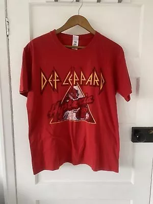 Buy Def Leppard Hysteria Tour Band T Shirt Size L Large In Red Great Condition  • 16.95£