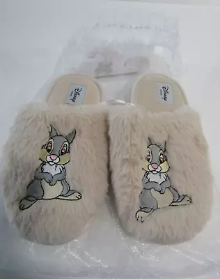 Buy Primark Disney Bambi Thumper Slippers Fur Slip On Fluffy Mule Gift Bag Small 3 4 • 15.99£
