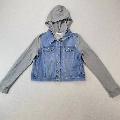 Buy Matilda Jane 435 Hooded Moon Beam Cropped Denim Jacket Girls Size 16 • 20.25£
