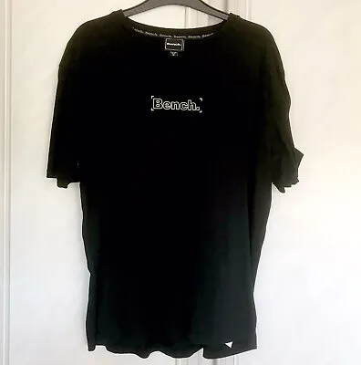 Buy Mens Bench T Shirt XL Black Dual Sided Short Sleeves  • 9.99£