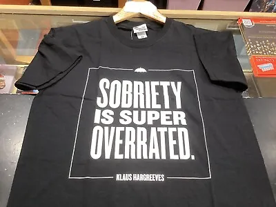 Buy Official Umbrella Academy Sobriety Is Overrrated Klaus T Shirt Size Medium • 14.49£