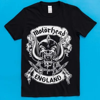 Buy Official Motorhead Crossed Swords England Crest Black T-Shirt : S,M,L,XL,XXL • 19.99£