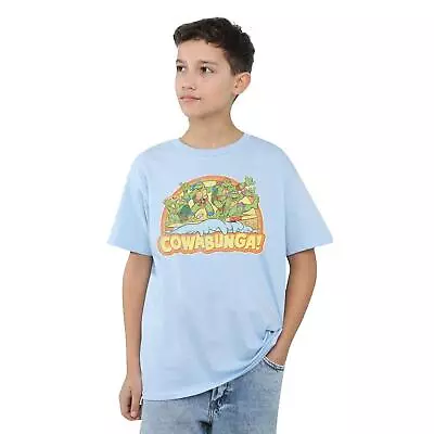 Buy Teenage Mutant Ninja Turtles TMNT Boys T-Shirt Cowabunga Group 3-13 Years • 11.99£
