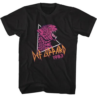Buy Def Leppard 1983 Pink Leopard Men's T Shirt Rock Band Tour Music Merch • 40.37£
