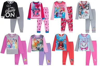 Buy Girls Luxury Character Pyjamas Infants Big Kids 2 Piece Pj Set Jammies Gift Size • 7.95£