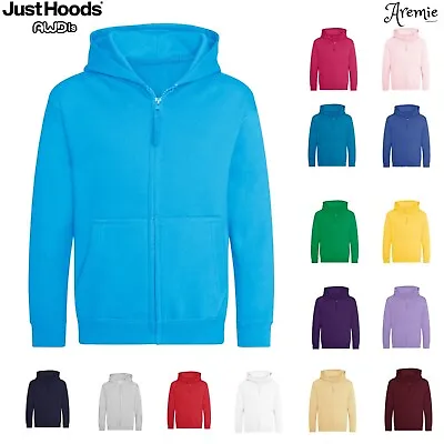 Buy Kids Zipped Hoodie Childrens Boys Girls Zip Up Hooded Sweatshirt Jacket Jumper • 20.60£