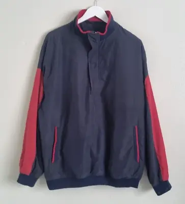 Buy European Tour Golf Collection Jacket Size Large L Mens Navy Pullover Quarter Zip • 15£