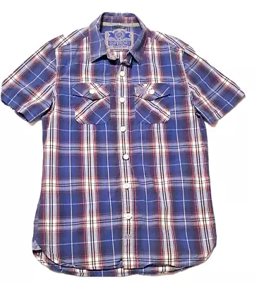 Buy Superdry Mens T-shirt Regular Fit Blue Stripped Medium Size • 4.72£