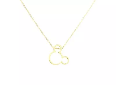 Buy Gold Disney Style Necklace - Mickey Mouse Jewellery  - Brand New • 9.99£