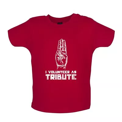 Buy I Volunteer As Tribute - Baby T-Shirt / Babygrow - Film Movie Fan Merch Hunger • 10.95£