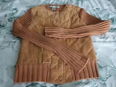 Buy UniformJohnPaulRichard M 100%Leather&Knitted Longslves ButtonLined Women'sJacket • 16.41£