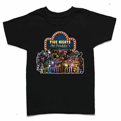 Buy Five Nights At Freddy's - Unisex Kids Adult Gaming T Shirt Fnaf Horror • 13.99£