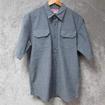 Buy Mens Wrangler Short Sleeve Shirt Size Xl 46/48” Ref Jc9978 • 7.95£