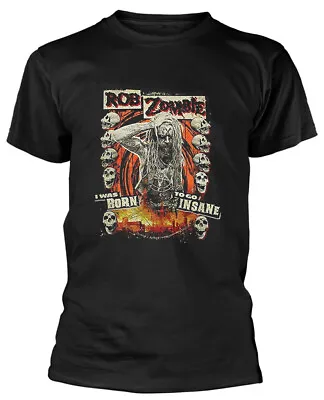 Buy Rob Zombie Born To Go Insane Black T-Shirt OFFICIAL • 16.59£
