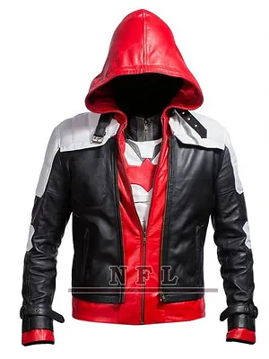 Buy Batman Arkham Knight Game Red Hood Leather Jacket & Vest Costume -BNWT • 94.71£