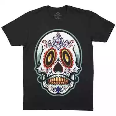 Buy Mexican Sugar Skull Mens T-Shirt Day Of The Dead Holiday Death Horror P679 • 11.99£