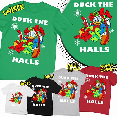 Buy Cute Donald Duck Dancing Presents Funny Family Matching Christmas T Shirt #MC267 • 7.59£