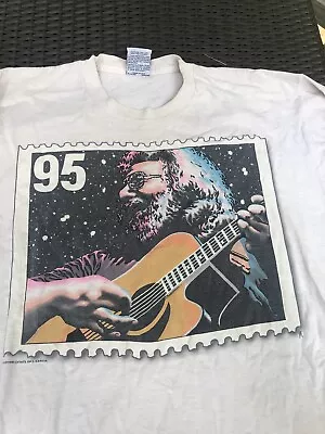 Buy Jerry Garcia Grateful Dead Stamp T-shirt 1995 XL • 32.17£