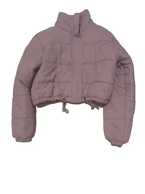 Buy Galaxy Ladies/Girls Grey Puffa Zipped Jacket Polyfill Insulated Free P&p £7.50 • 7.50£