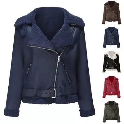 Buy Jacket Jacket Women's Jacket Top Fashionable Inelastic Lapel Thickening • 27.52£