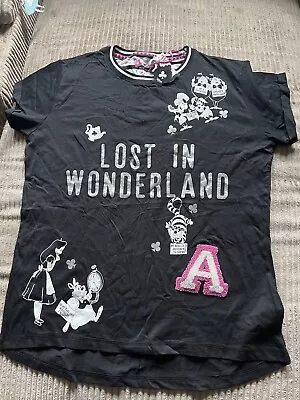 Buy Ladies Primark Alice In Wonderland Pj Top Size 14/16 Large New With Tags  • 2.99£