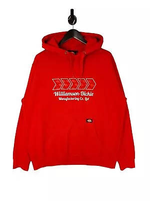 Buy Dickies Hoodie Size XL In Red Men's Logo Workwear  • 29.99£