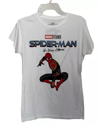 Buy Marvel Spider-Man No Way Home Large White Graphic Vintage Inspired T Shirt • 14.17£