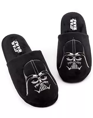 Buy Star Wars Black Mule Slippers (Mens) • 16.99£