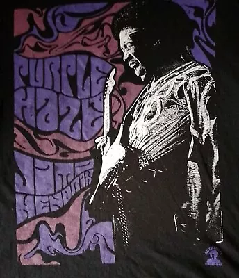 Buy XXL Jimi Hendrix Purple Haze T-shirt, Black By Resurrection • 12£