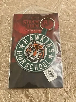 Buy Stranger Things Woven Keyring Hawkins High Tiger Official Merch Gift Key Chain • 4.79£