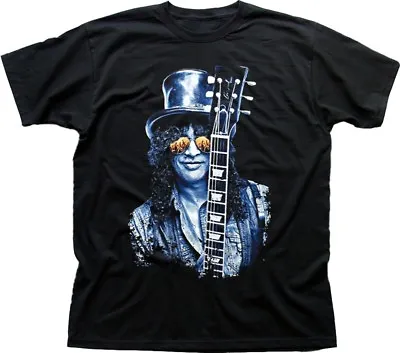 Buy Slash Les Paul Guitar Black Printed T-shirt OZ9414 • 13.95£