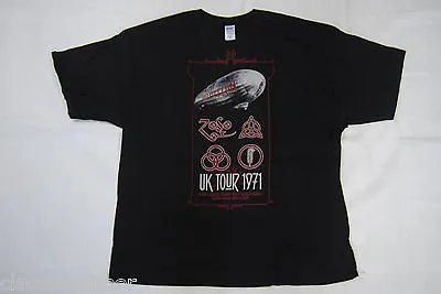 Buy Led Zeppelin Uk Tour 1971 T Shirt New Official Plant Page Jones Bonham • 10.99£