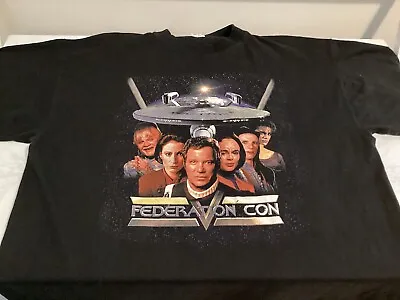 Buy Vintage Star Trek Federation Con T-Shirt Size XL • 14.99£